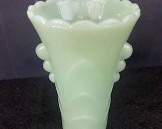 Green Anchor Hocking Vase 