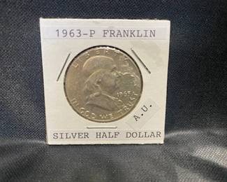 1963-P Franklin Silver Half Dollar 