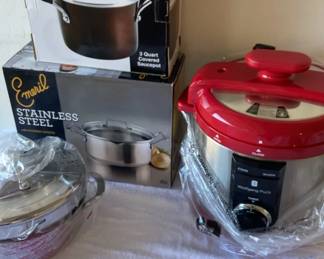 Wolfgang Puck 8 Qt Pressure Cooker And Emeril Pans