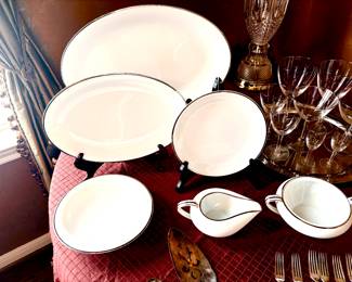 Noritake luncheon set for 12 with platters