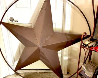 Large metal Texas star