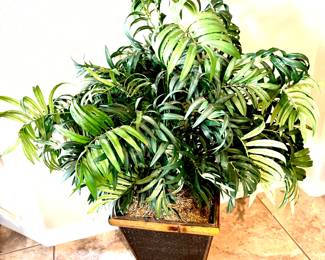 Silk potted greenery