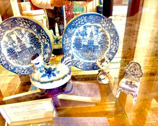 Vintage blue/white 