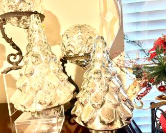 Mercury glass decorations