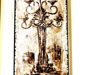 Large pair of candelabra pictures