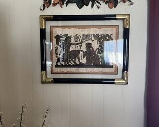 Authentic art work with paper work 