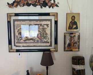 Artwork with paperwork 