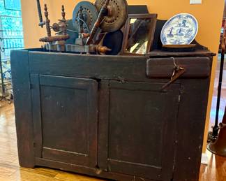 Antique Dry Sink with Old Paint
