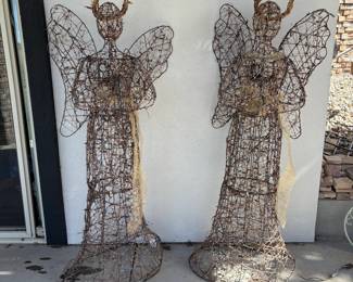 5 foot Tall Mechanical Angels with Movable Wings