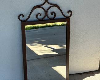 Iron Scrollwork Mirror