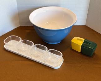 Crate & Barrel Mixing Bowl and Appetizer Dish, Franciscan Dishes