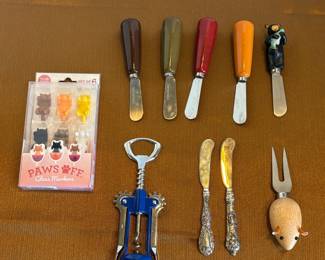 Spreaders, Wine Opener, Wine Charms