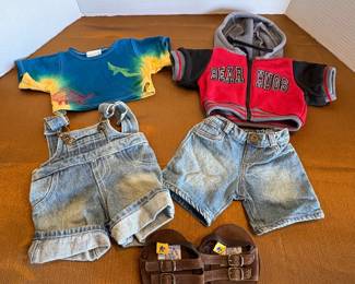 Build-A-Bear Jeans, Tie Dye & Bear Hugs Sweatshirt