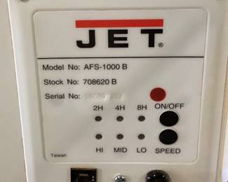 JET AFS-1000B AIR FILTRATION SYSTEM NO SHIPPING PICKUP ONLY