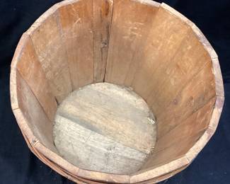 PRIMITIVE ANTIQUE FIRKIN SUGAR/SAP BUCKET