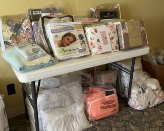 New sheets and towels