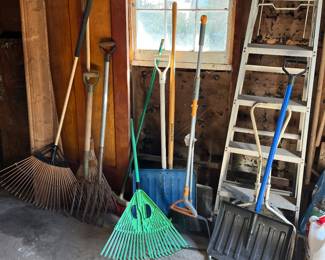 Ladders shovels
