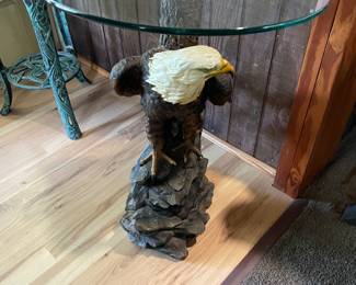 Eagle glass top table