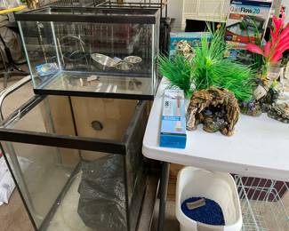 Aquariums and supplies
