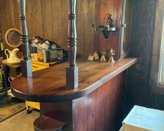 Backside of the freestanding bar