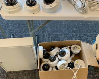 Surveillance cameras, lockbox, key cabinet, wi-Fi access point