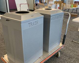 Rubbermaid silhouette cans - multiple sets