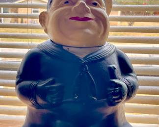 WORLD WAR II “JACK THE SAILOR” COOKIE JAR BY RANSBOTTOM