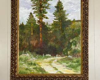 ORNATELY FRAMED ORIGINAL ART BY SHERYL COLE