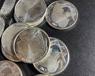1 oz SILVER INDIAN HEAD BULLION