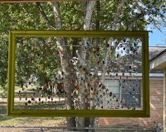 HANDMADE FRAMED ART GLASS