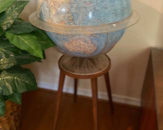 Retro globe on stand