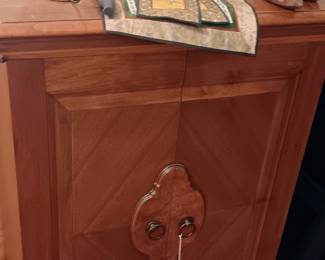 Antique Walnut music cabinet