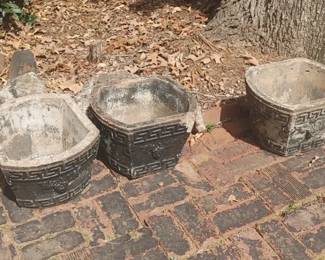 Vintage concrete creation Style planters