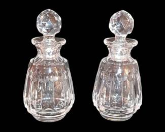 Beautiful pair of Crystal perfume bottles made in England