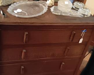 Antique Chippendale 4 drawer dresser