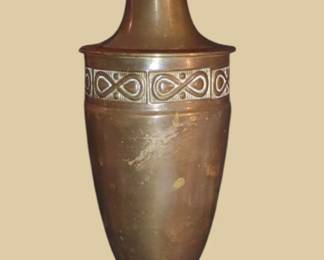 Wonderful Art Nouveau brass vase