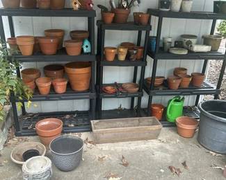 Terracotta clay pots
