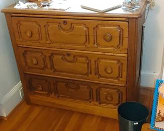 And take Victorian Walnut Keyhole chest