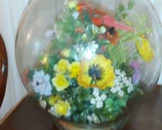 Vintage mid-century modern terrarium would be great with live plants