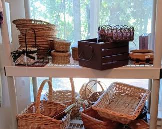 Baskets in the craft room
