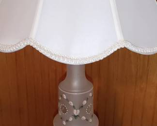 Beautiful vintage satin Glass Lamp