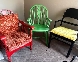 Custom painted chairs