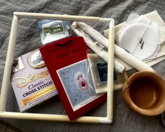 Craft supplies, crossstitch kits