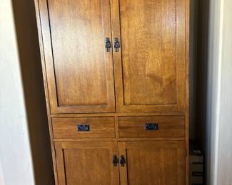 Large Oak Armoire.