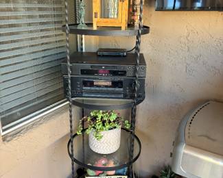 Wrought Iron Patio Shelf