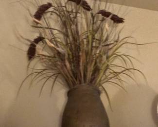 Large Pot Shelf Pot with custom dried decor.