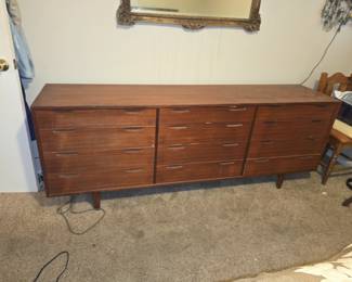 Mid-Century  Modern Danish 12 Drawer Dresser'