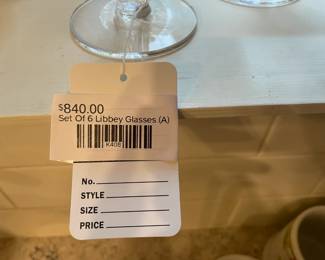 Set of 6 Libbey Glasses (A)