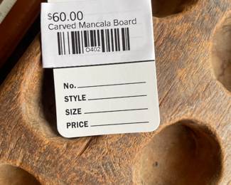 Carved Mancala Board 