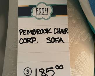 Pembrook Chair Corp Sofa 